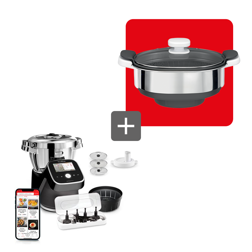 Pack Web - I Companion Touch Pro Edition Noire + Cuiseur vapeur