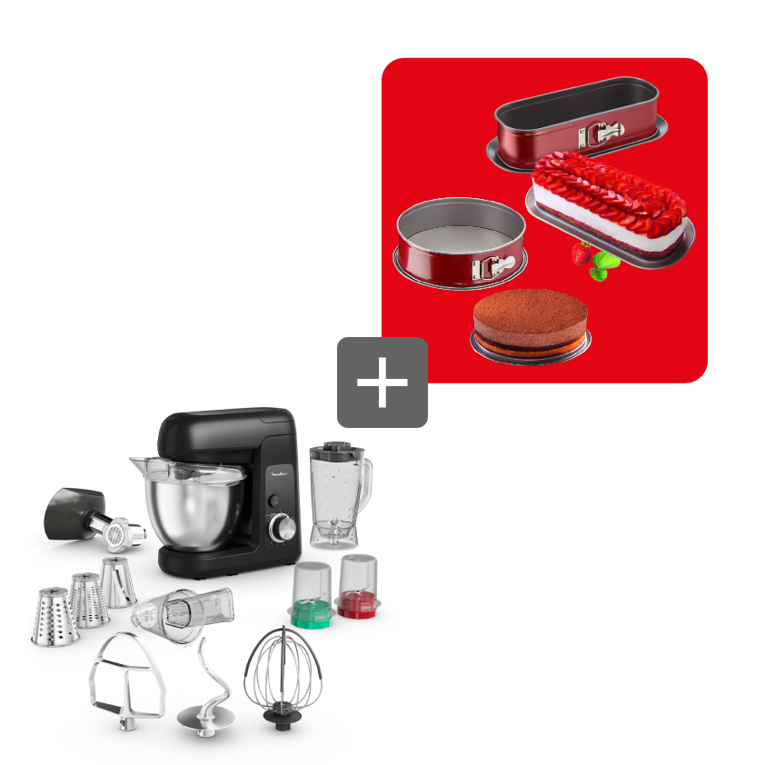 Pack Web - Kit pâtisserie Delibake Rouge Moule à Charnière x2