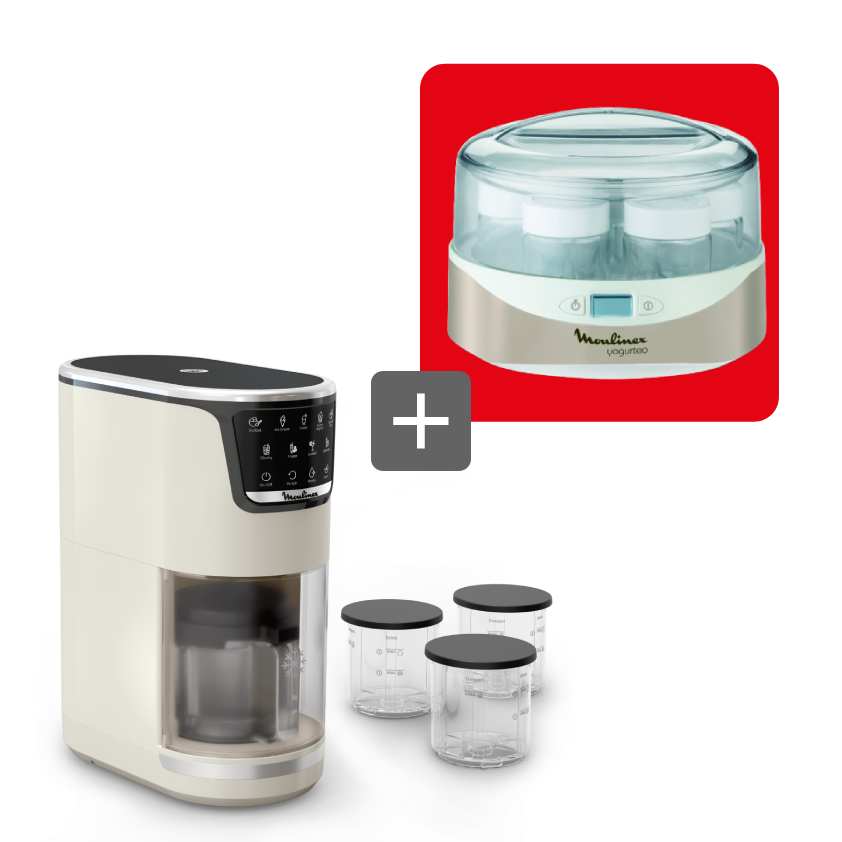 Pack Web - Machine à Glace Dolci et Yahourtière Yogurteo 7 pots