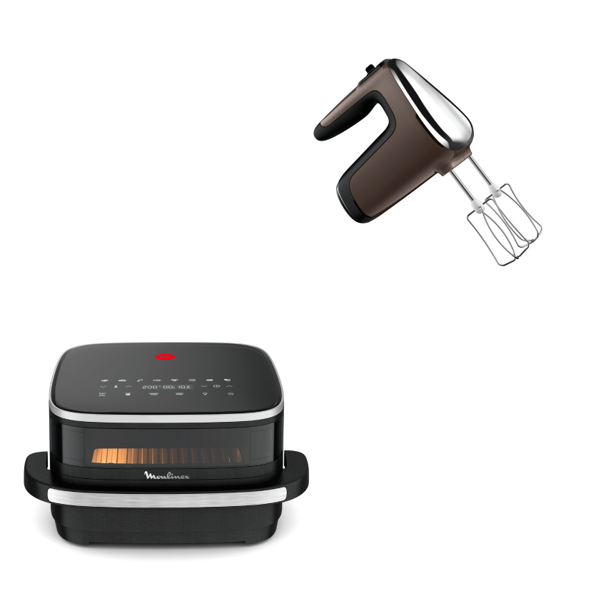 Pack Web - Air fryer Easy Fry XL Surface & Pizza + Batteur électrique Powermix Silence
