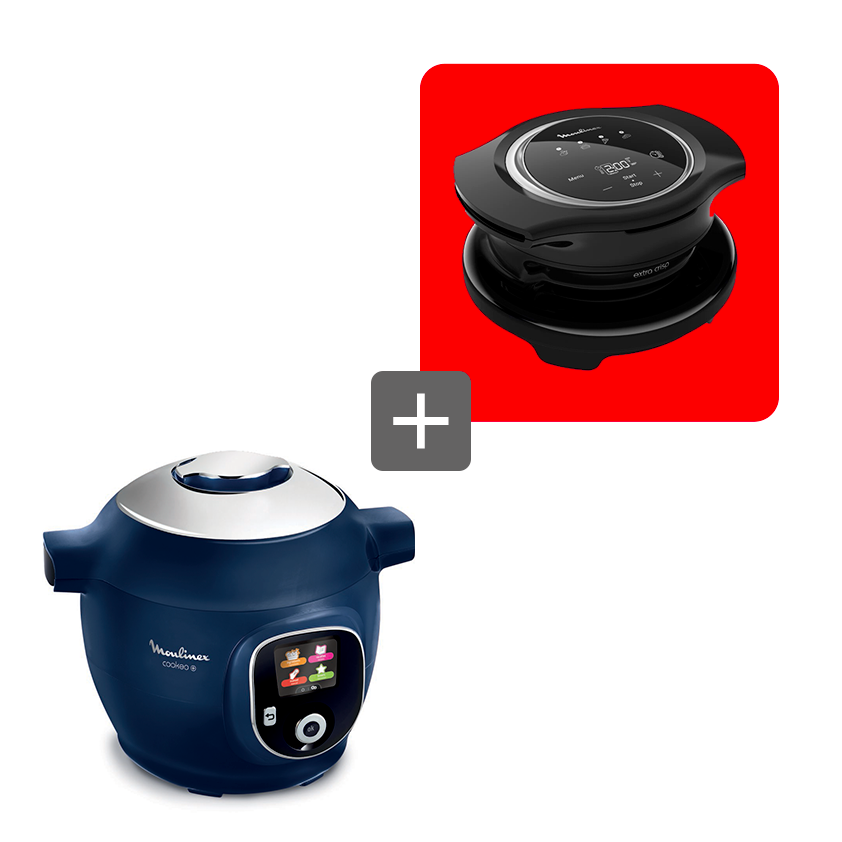 Pack web - Cookeo+ 150 recettes Bleu louche incluse + extra crisp