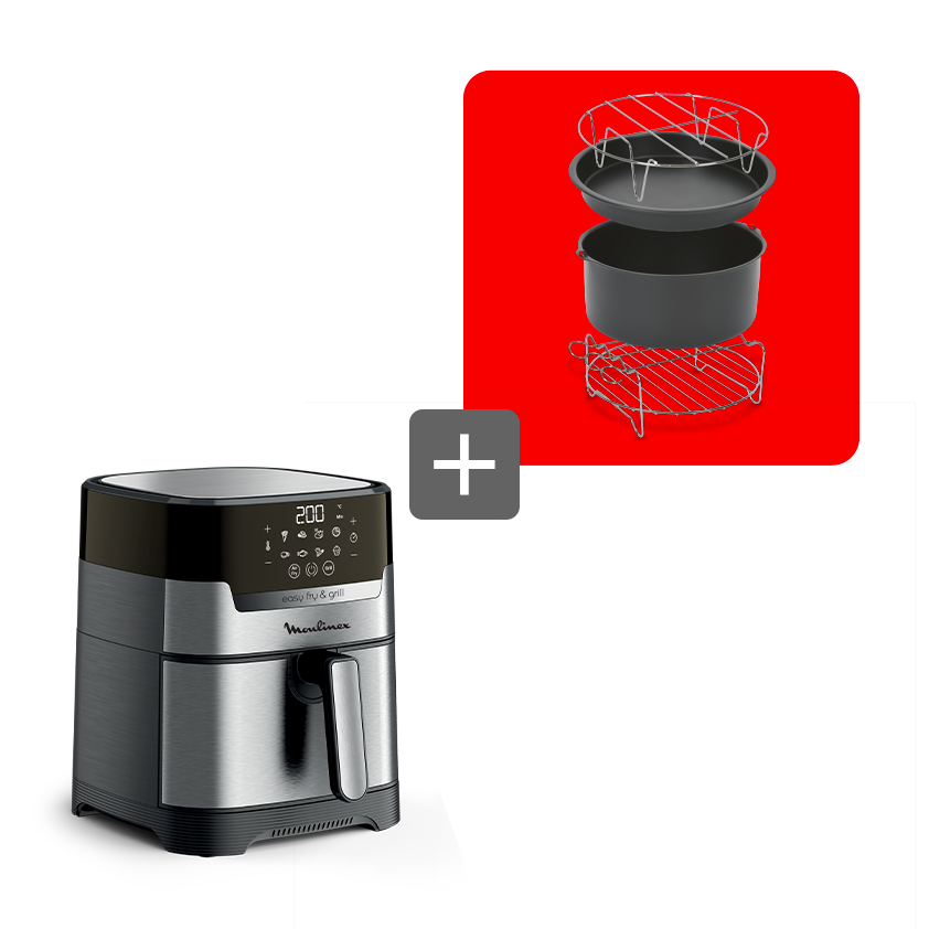 Pack Web - Air Fryer Easy Fryer & Grill 4,2L + Accessoire Easy Fry XL (17cm de diamètre)