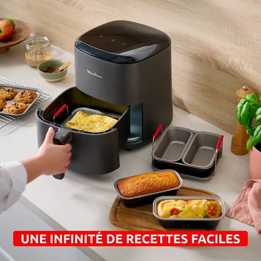 Pack Air Fry Dual XXL Famille - Easy Fry Dual 8L et 5 accessoires