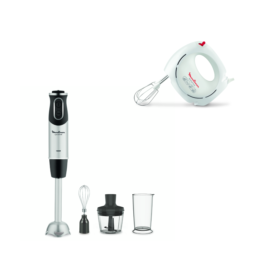 Pack Web - Quickchef 3 en 1 Pied mixeur + Batteur électrique