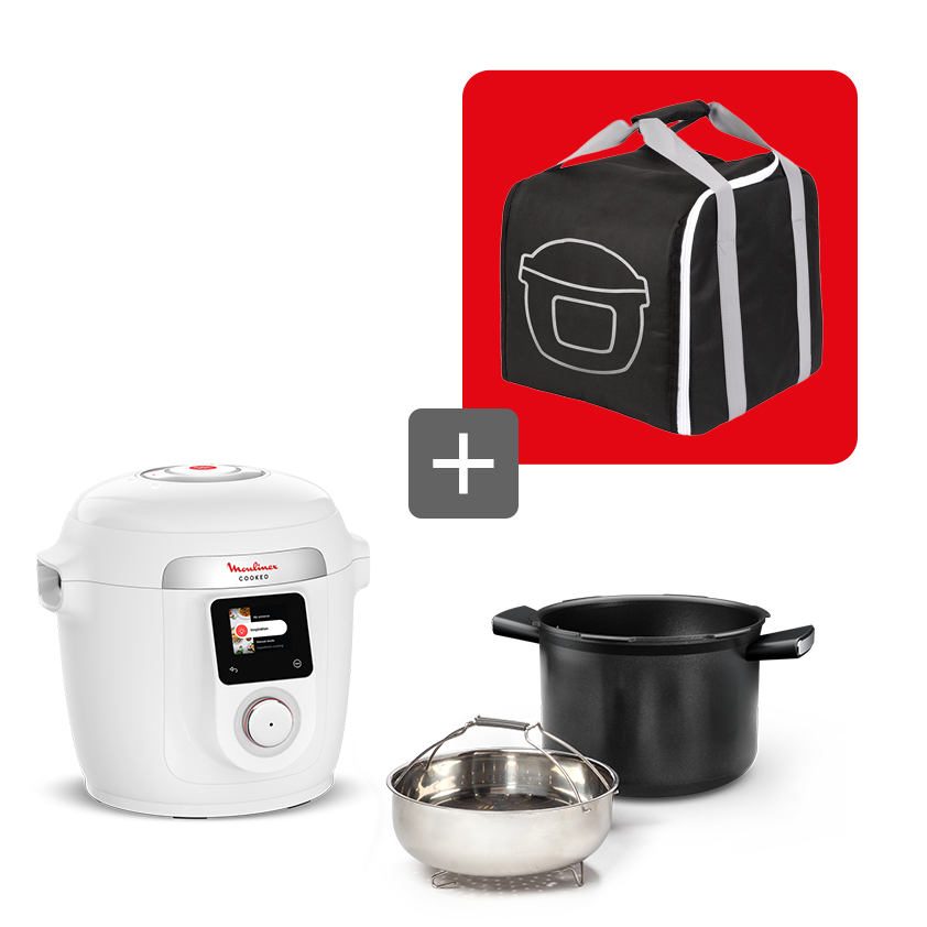 Pack Web - Cookeo Wifi 9en1 Blanc et son sac de transport