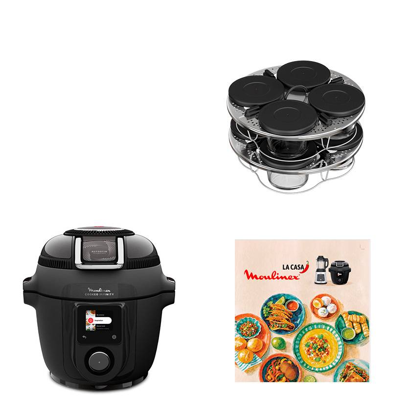 Pack Web - Cookeo Infinity & ses 8 verrines et le livre de recettes pour l'été : la solution batch cooking au quotidien