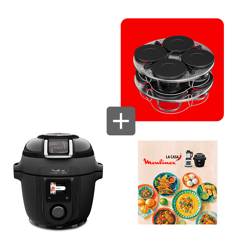 Pack Web - Cookeo Infinity & ses 8 verrines et le livre de recettes pour l'été : la solution batch cooking au quotidien