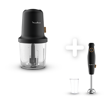 Pack Web - Les indispensables Eco-Respect Mini hachoir + Pied mixeur