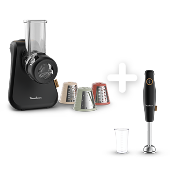 Pack Web - Les indispensables Eco-Respect Découpe-légumes + Pied mixeur